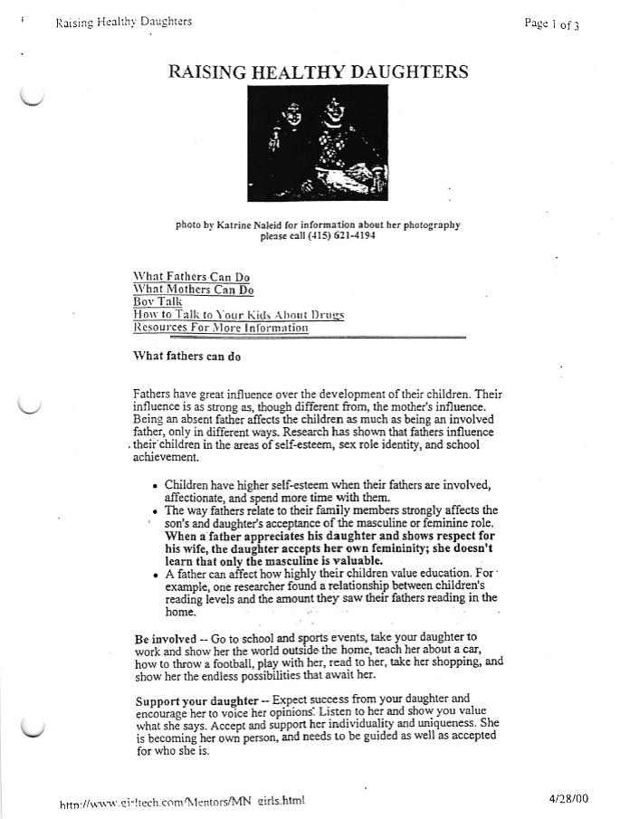 Raising Healthy Daughters